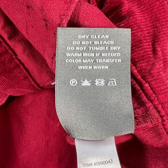 Torrid Red Corduroy Trucker Jacket Women 2 Sherpa Collar Button Front - Picture 6 of 10